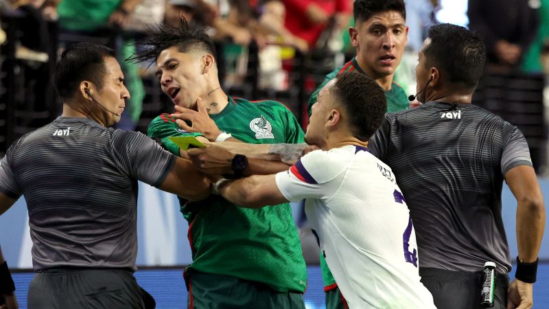 Four players suspended after hostile soccer game between US and Mexico