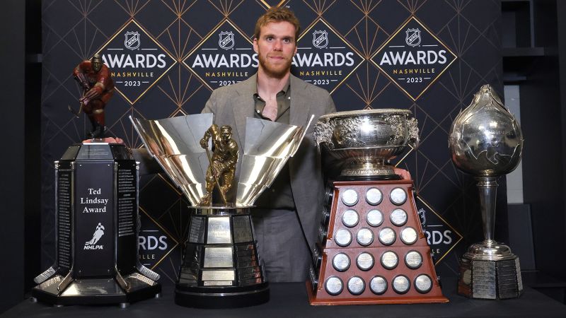 Connor McDavid wins third Hart Trophy for NHL’s MVP after near unanimous vote