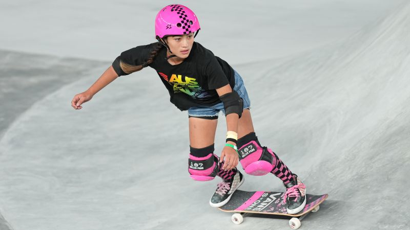 Australian teenager Arisa Trew, 13, becomes first female in skateboarding history to land 720 trick