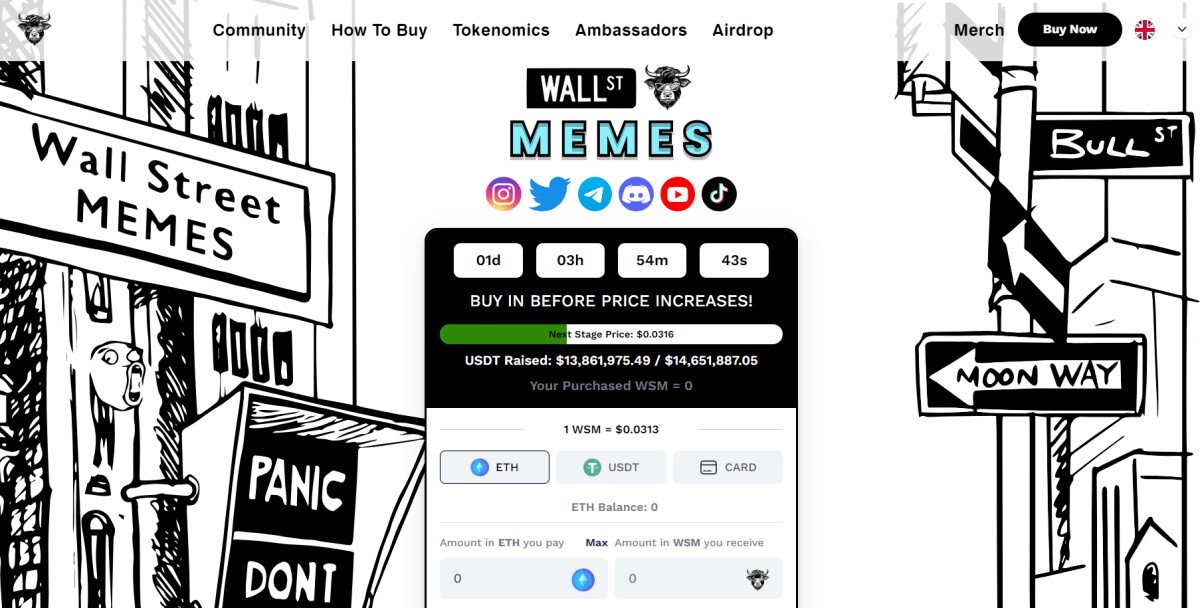 Homer Simpson Meme Coin Pumps Up 30,000% But Experts Say it is a Scam While New Meme Coin Wall Street Memes Just Raised $13.9 Million