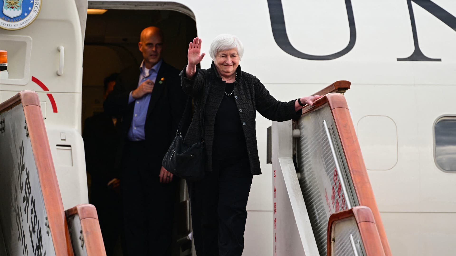 Janet Yellen arrives in Beijing on mission to find common ground for U.S. and China