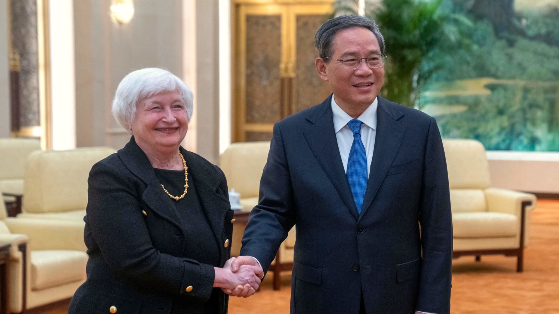 U.S. Treasury Secretary Janet Yellen meets Chinese Premier Li Qiang