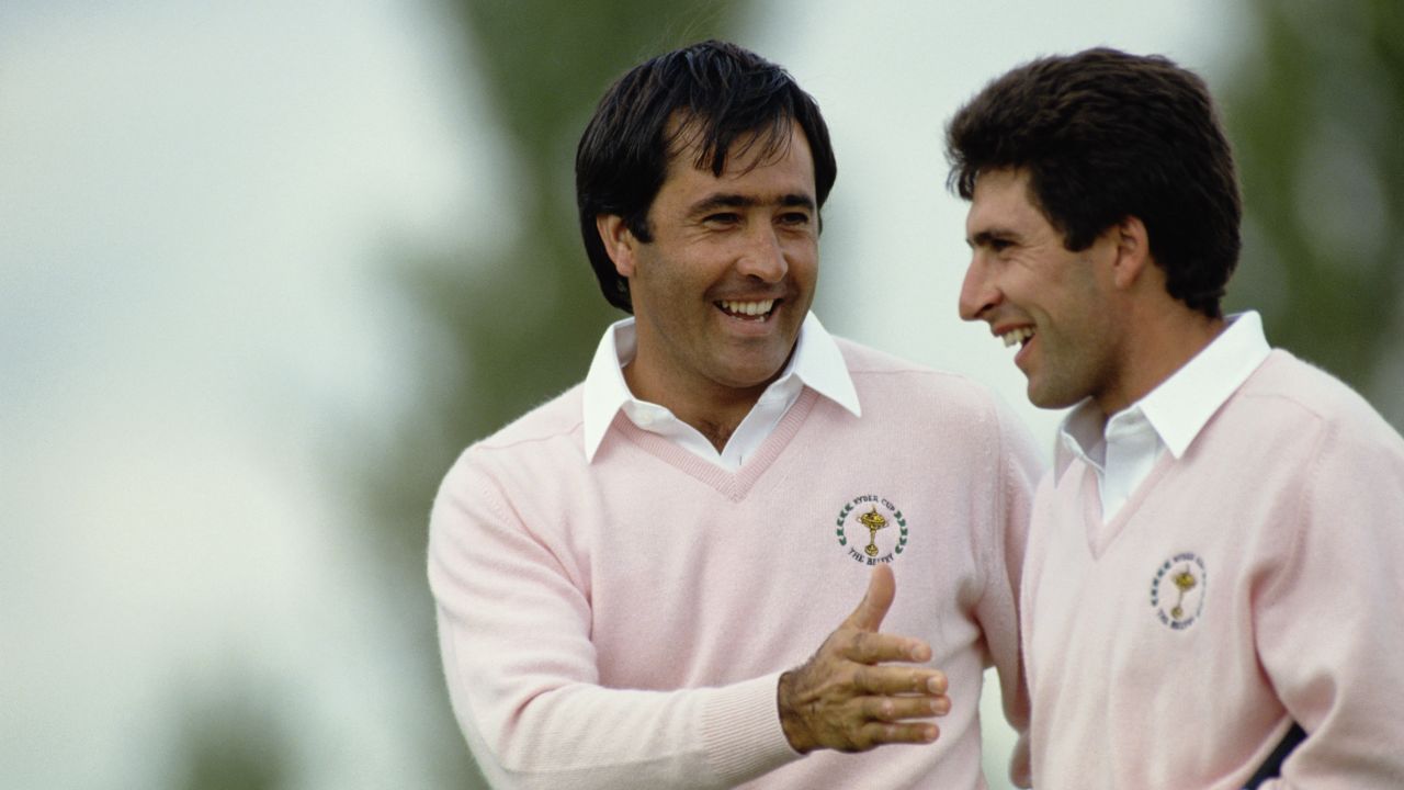 Ballesteros (L) and Olazábal are two of the finest golfers Spain has produced.