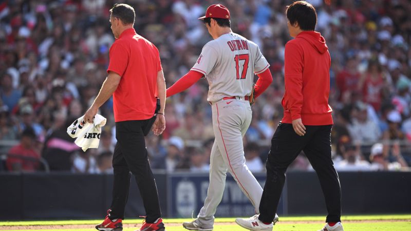 Shohei Ohtani, dealing with a finger blister, says he’s unlikely to pitch at MLB All-Star Game