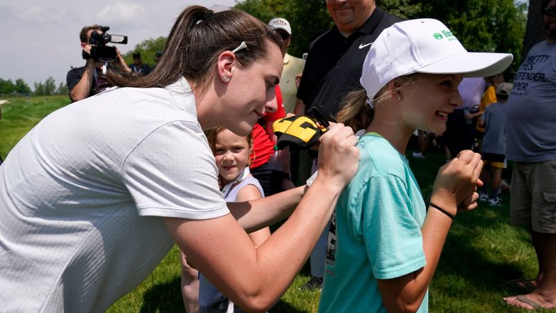 ‘Transcendent’ Caitlin Clark claims crowds and compliments at PGA Tour pro-am