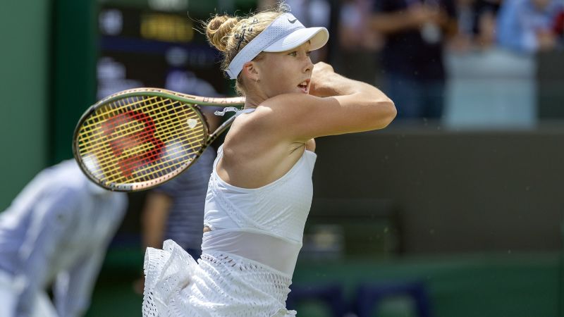 Russian 16-year-old Mirra Andreeva, trailed by Netflix cameras, reaches Wimbledon third round