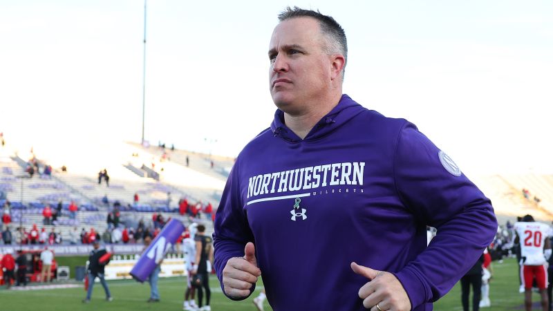 Northwestern suspends head football coach for 2 weeks following investigation into hazing allegations