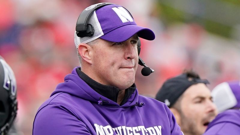 Northwestern president says he ‘may have erred’ in football coach’s suspension following hazing allegations investigation