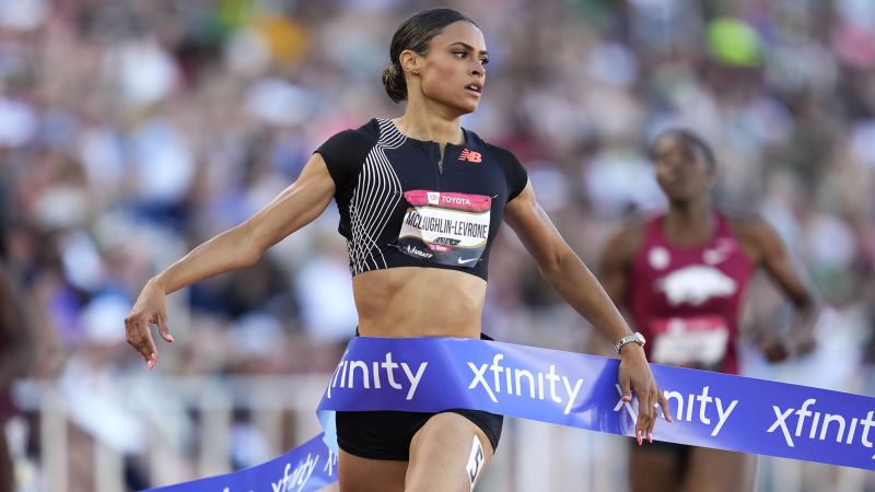 Sydney McLaughlin-Levrone wins 400-meter title at US championships after switching from hurdles