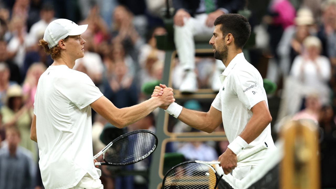 Jannik Sinner was no match for Novak Djokovic.