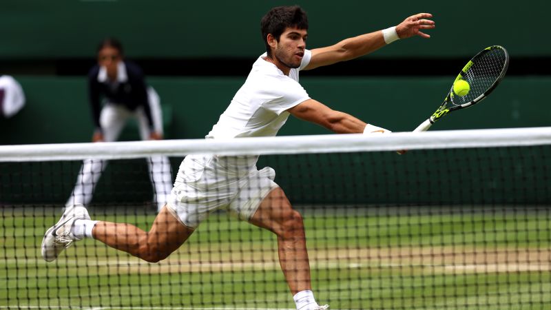 Carlos Alcaraz overcomes Novak Djokovic in five-set thriller to win first Wimbledon title