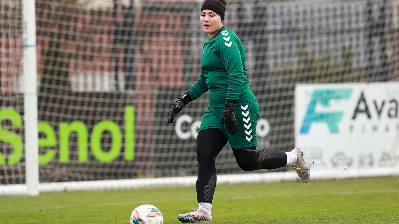 Afghan Women's Team goalie Fatima Yousifi buried her kit before fleeing Afghanistan.