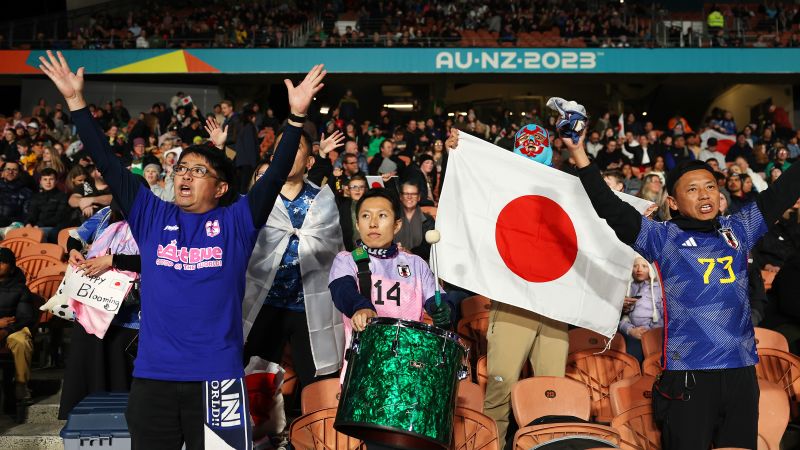 Japan and its fans praised on social media for tidying dressing room and stands at Women’s World Cup