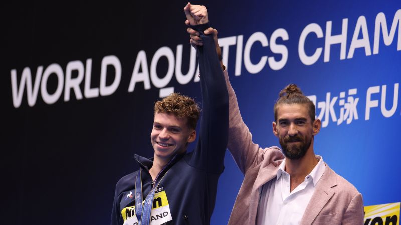 21-year-old French swimming star smashes Michael Phelps’ last remaining world record