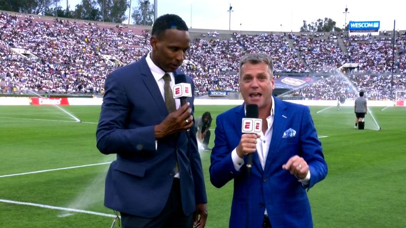 ESPN soccer analyst Shaka Hislop ‘OK’ after collapsing on air before a match between AC Milan and Real Madrid, co-host says