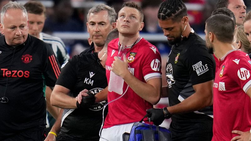 Wrexham striker suffers punctured lung during 3-1 preseason victory over Manchester United