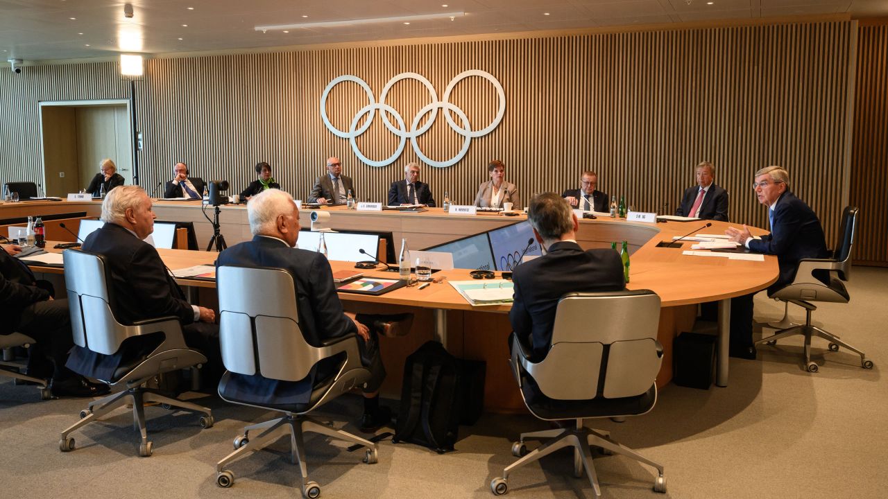 IOC executive members meet in Lausanne, Switzerland, in March.