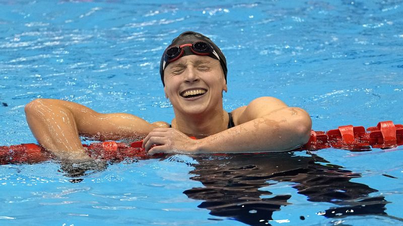 Katie Ledecky overtakes Michael Phelps for most individual world titles