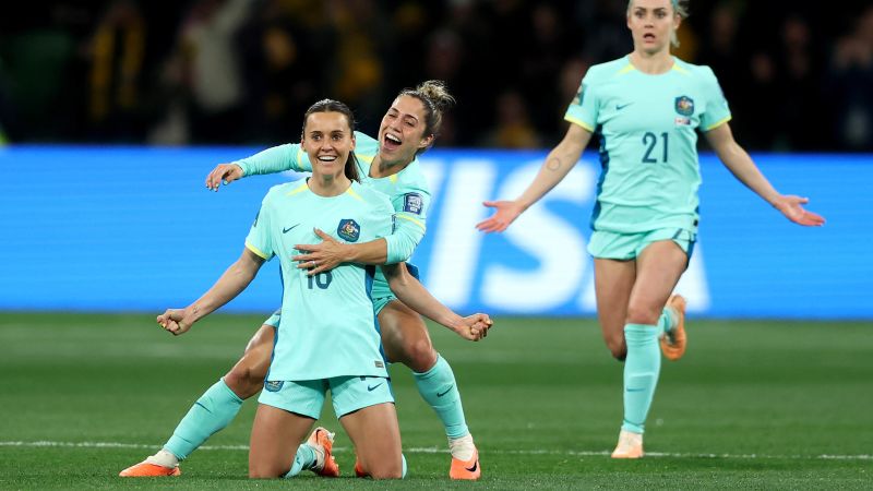 Australia emphatically beats Canada to reach Women’s World Cup last 16, eliminating reigning Olympic champion