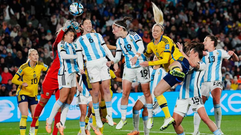 Sweden to play US in last 16 after beating Argentina as South Africa makes history