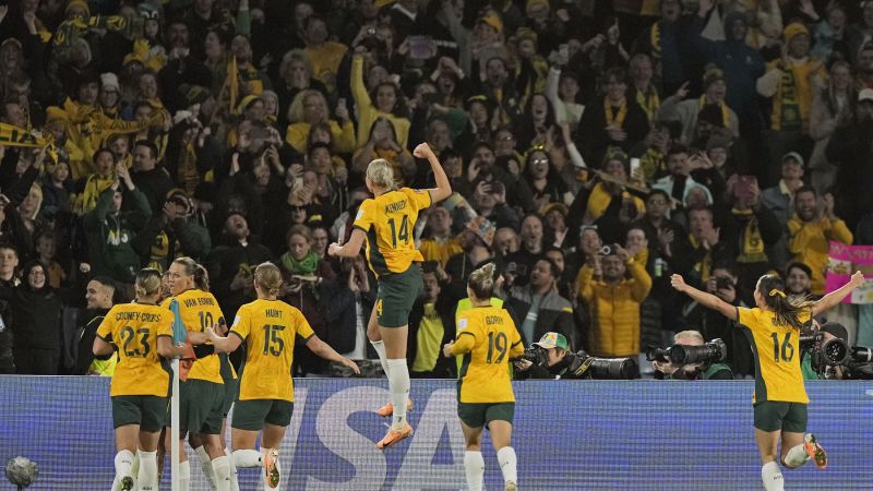 Australia reaches Women’s World Cup quarterfinals with win over Denmark as Sam Kerr makes tournament debut