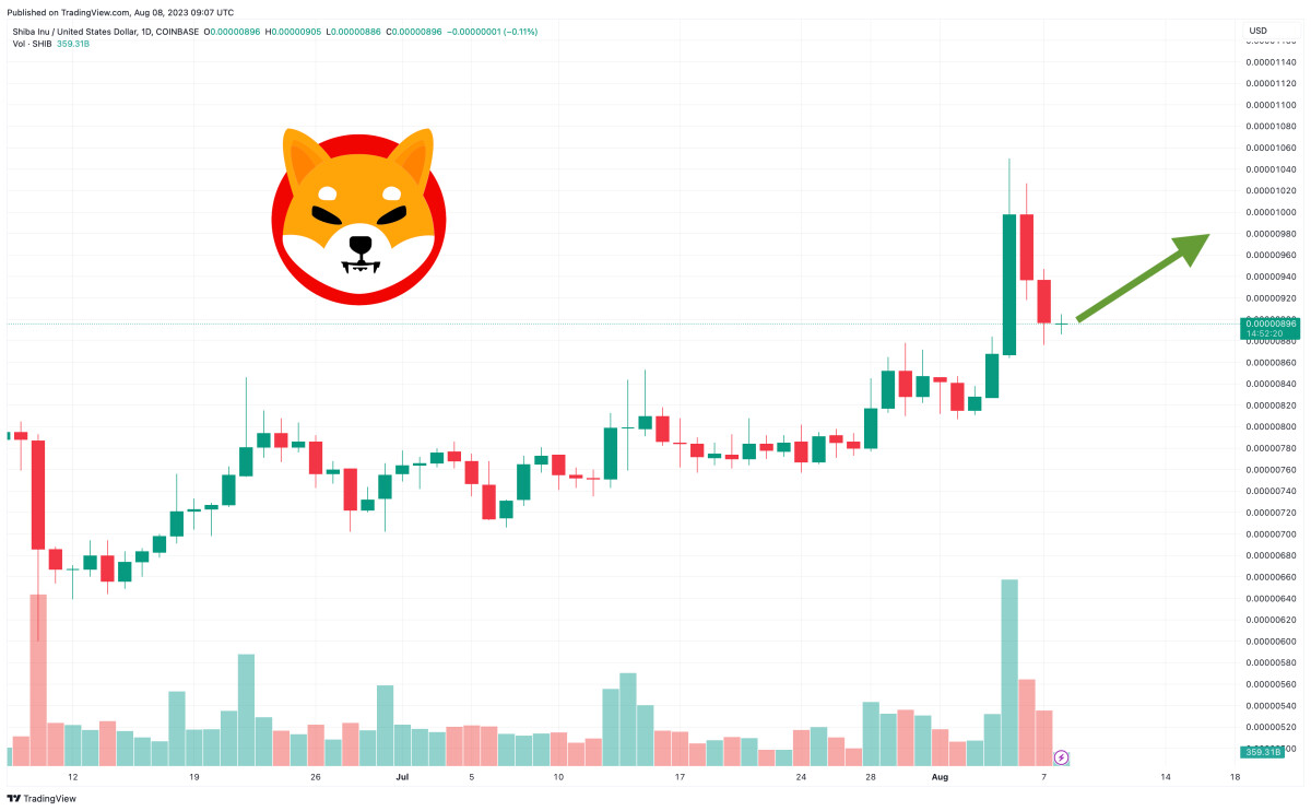 Shiba Inu Price Prediction as SHIB Becomes Top Performing Coin of the Week as Shibarium Launch Approaches – Can SHIB 1,000x From Here?