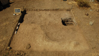 Pre-Inca people stomped salutes to their thunder god on a special dance floor