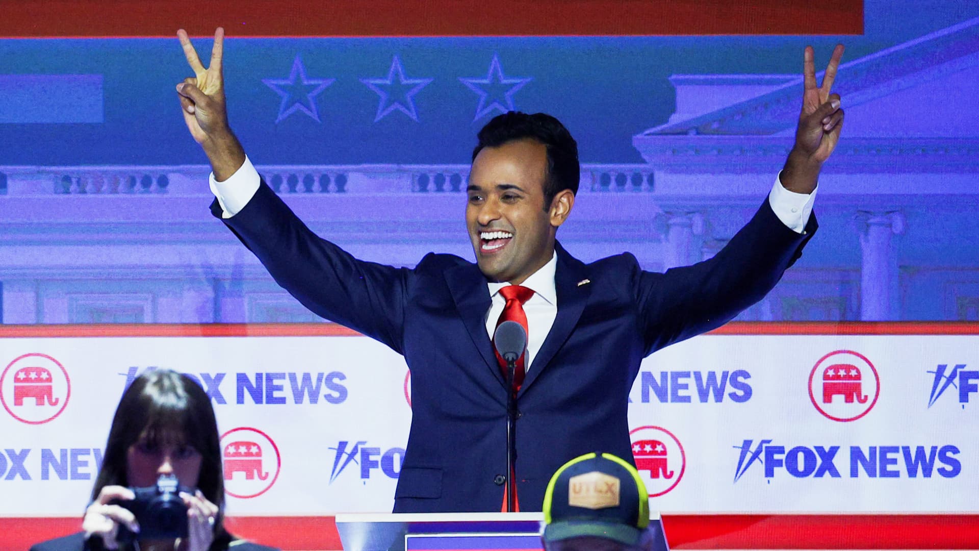 Republican debate by the numbers: Ramaswamy seizes spotlight, Trump looms large