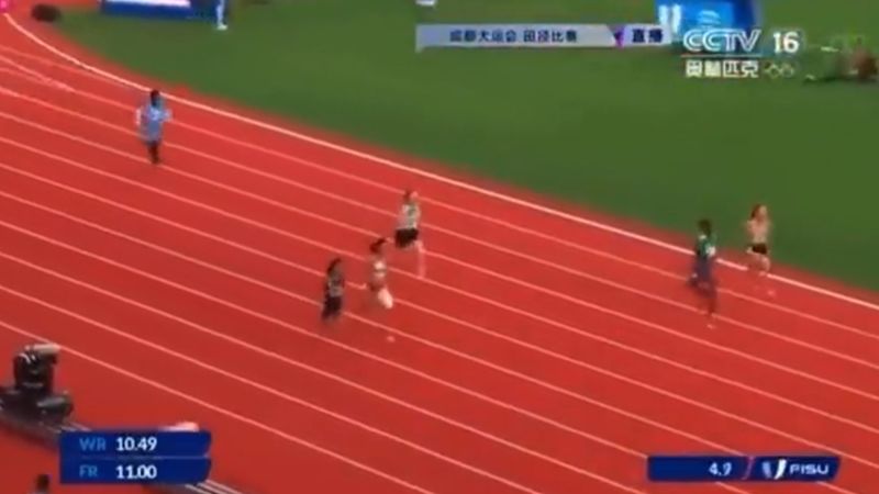 Viral video of slow runner at competition prompts suspension of sports official