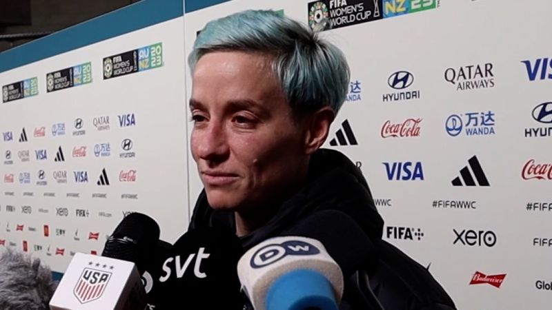 Megan Rapinoe reacts to World Cup loss