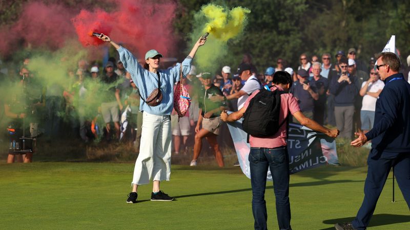 ‘What a bunch of idiots’: Charley Hull slams protestors after Women’s Open interruption