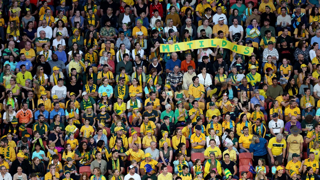 Green and gold dominated the crowds in Brisbane for the clash against France on Saturday, August 12.