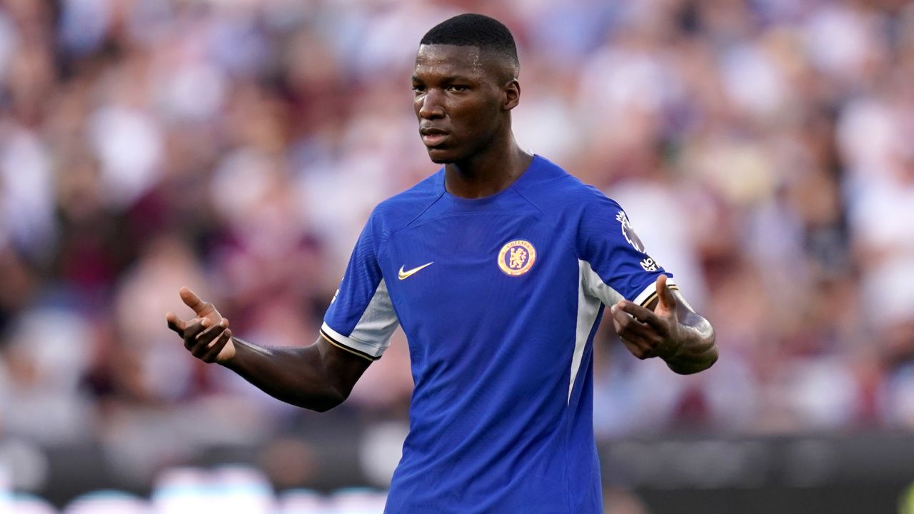 Chelsea's Moises Caicedo during the Premier League match at the London Stadium, London. Picture date: Sunday August 20, 2023. (Photo by John Walton/PA Images via Getty Images)