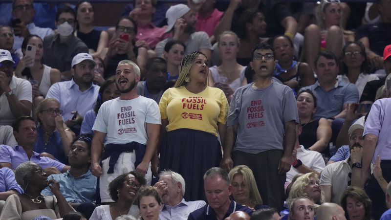 Coco Gauff ‘can’t really get upset’ at climate protesters who caused 45-minute delay in her US Open semifinal