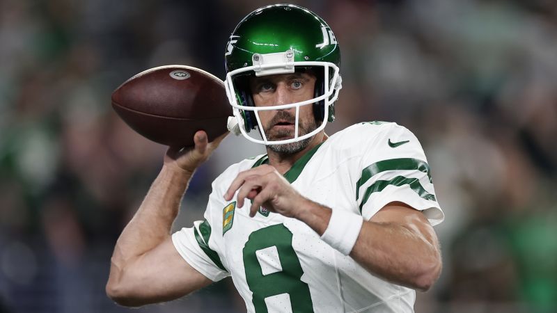 New York Jets quarterback Aaron Rodgers to miss the rest of the 2023 NFL season with an Achilles tear, coach says