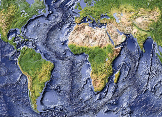 An image of a map of the world.