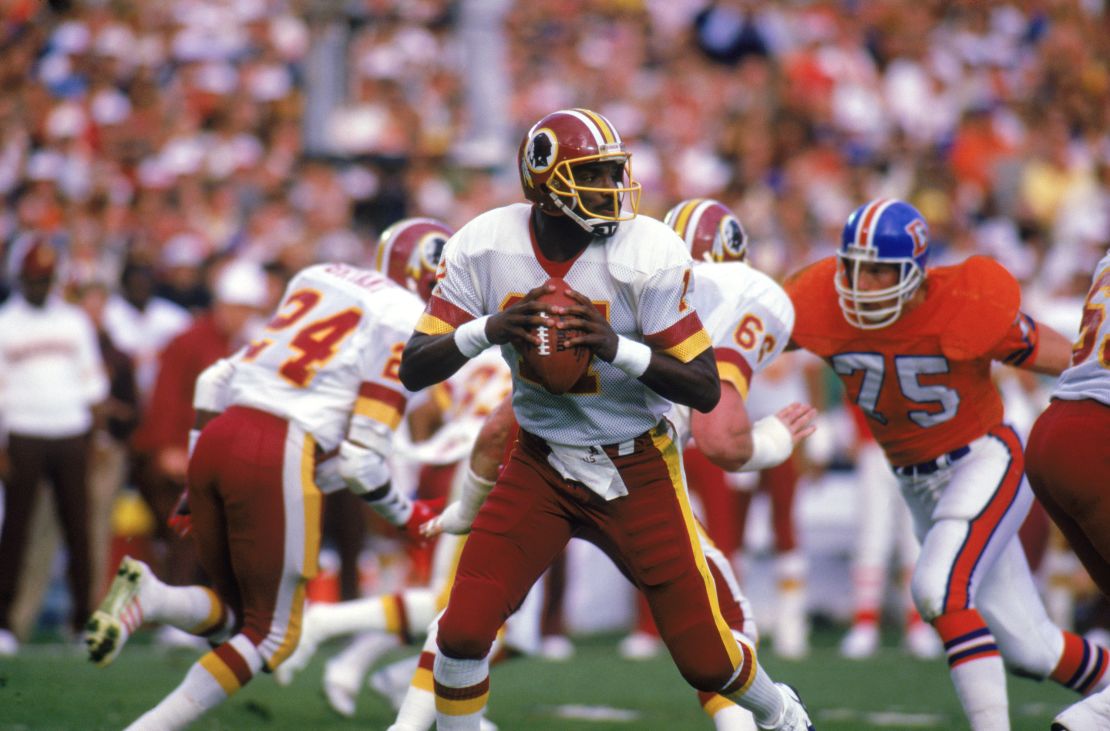 Doug Williams was the first Black quarterback to lead his team to Super Bowl glory, doing so in the 1987 season.