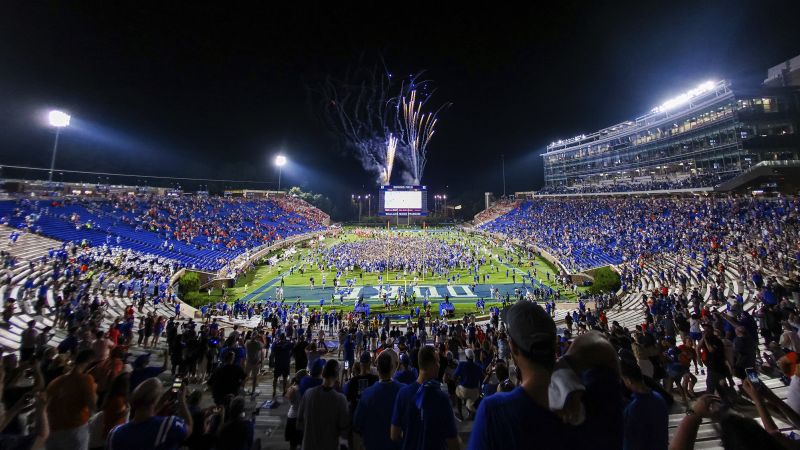 Fans celebrate on the field as Duke shocks No. 9 Clemson in season opener