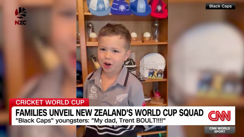 Families unveil New Zealand’s Cricket World Cup squad