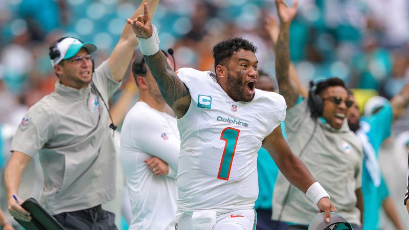 Miami Dolphins score 70 points and take a knee rather than take a shot at NFL scoring mark