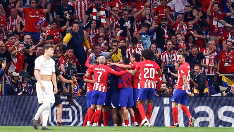 Real Madrid dominated by local rival Atlético Madrid in 3-1 derby loss