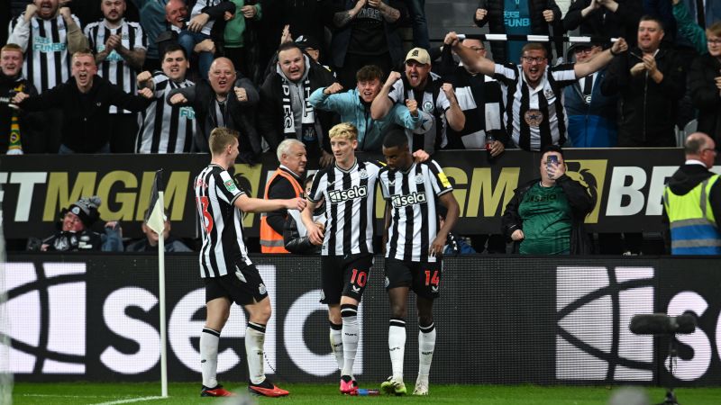 Erling Haaland sits on bench as Manchester City knocked out of Carabao Cup with 1-0 defeat against Newcastle