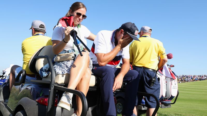 USA’s Scottie Scheffler in tears after record Ryder Cup loss, as Europe extend dominance