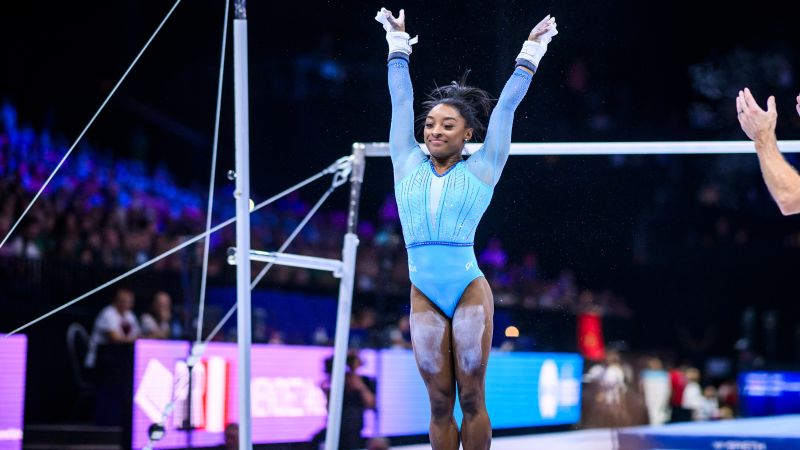 Simone Biles going for team gold at World Artistic Gymnastics Championships