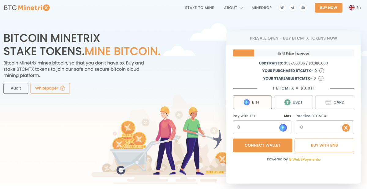 Bitcoin Minetrix Raises $500,000 in Presale, Influencers Say It’s The Best Crypto to Buy Now