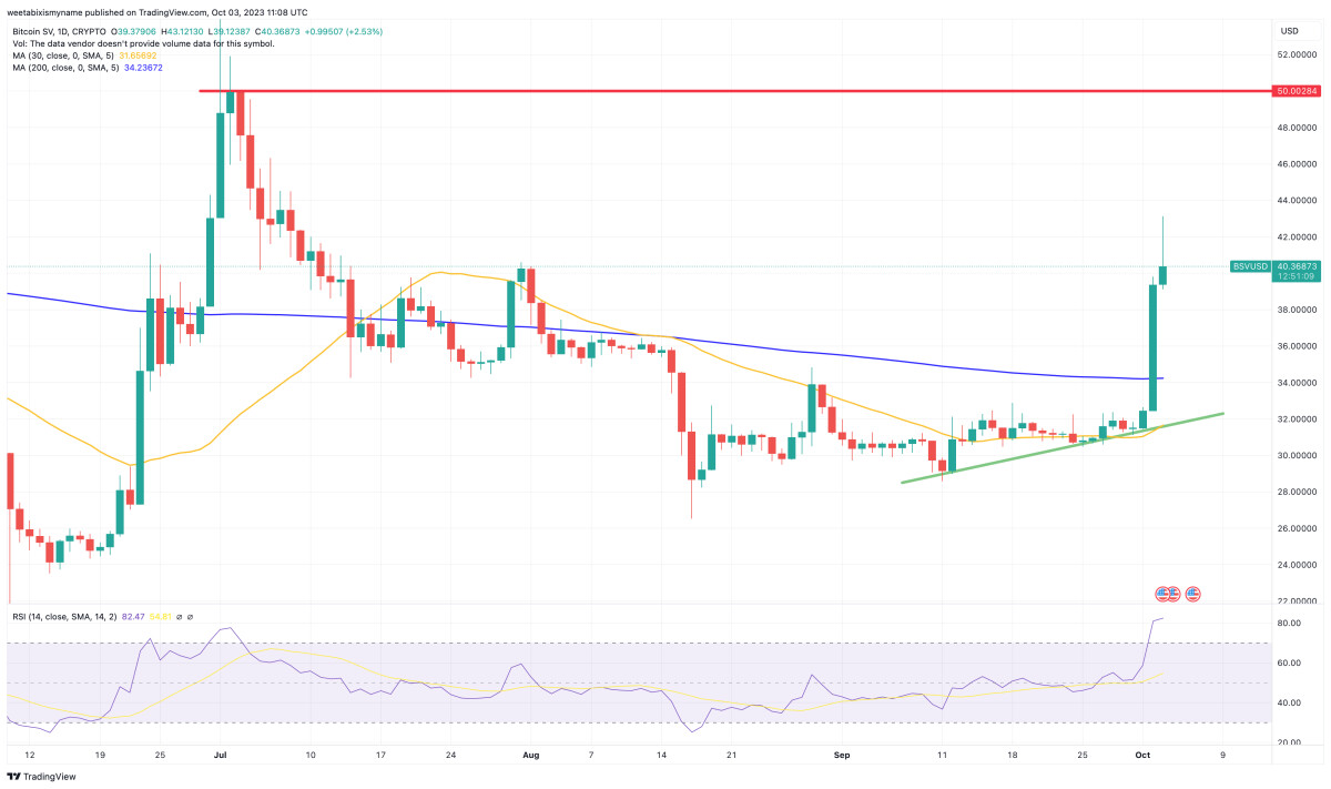 Bitcoin SV Price Prediction as BSV Outperforms Bitcoin – Are Whales Now Moving to BSV?