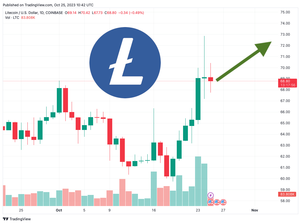 Litecoin Price Prediction as Bitcoin’s Rally Spurs 5% Spike for LTC: Are Investors Shifting Towards LTC?