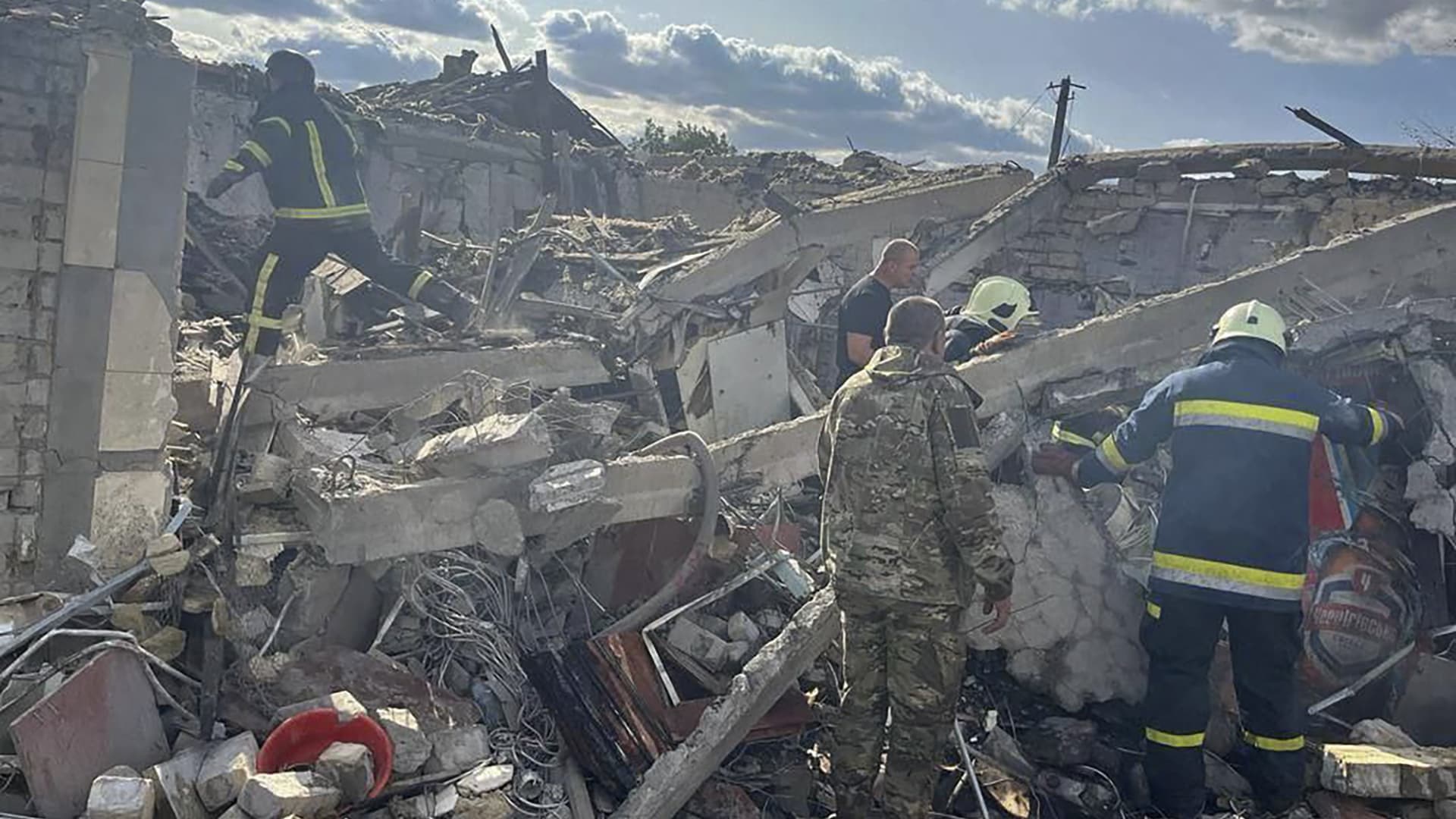 Ukraine says Russian missile strike on village grocery store kills at least 49 civilians