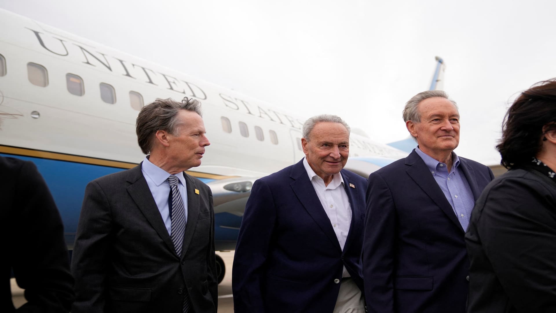 U.S. senators led by Majority Leader Schumer make first congressional visit to China since 2019