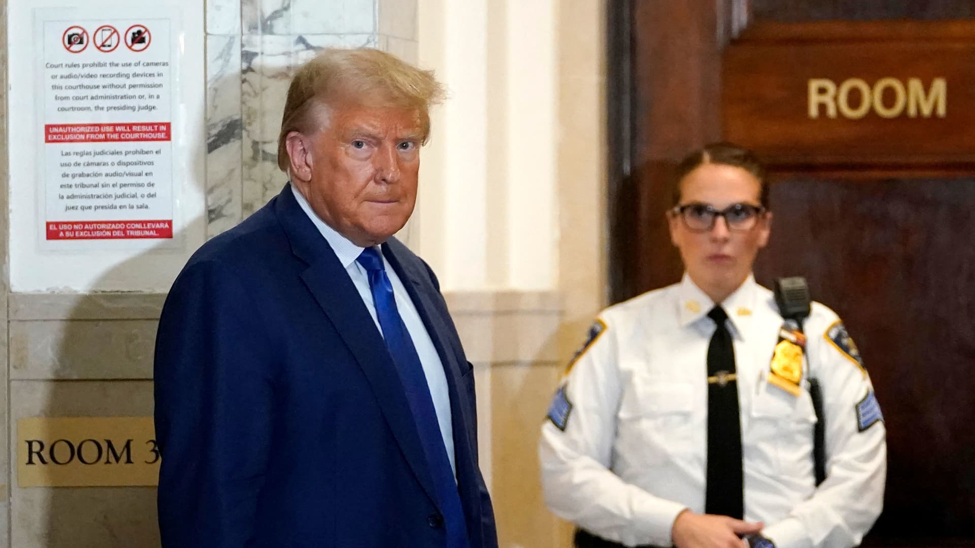 Trump storms out of fraud trial after judge clashes with his attorneys, fines him $10,000 for violating gag order